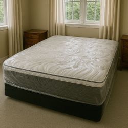 Full Size Mattress 14” Inches Thick Pillow Top New From Factory  Excellent Comfort Also Available: Twin, Queen And King Same Day Delivery 