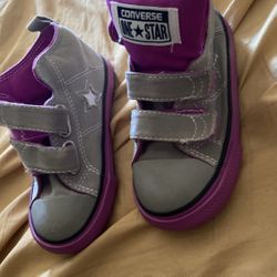 Converse One Star High Top Sneakers Gray Purple