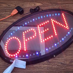 OPEN sign
