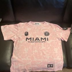 Bape X Inter Miami Shirt