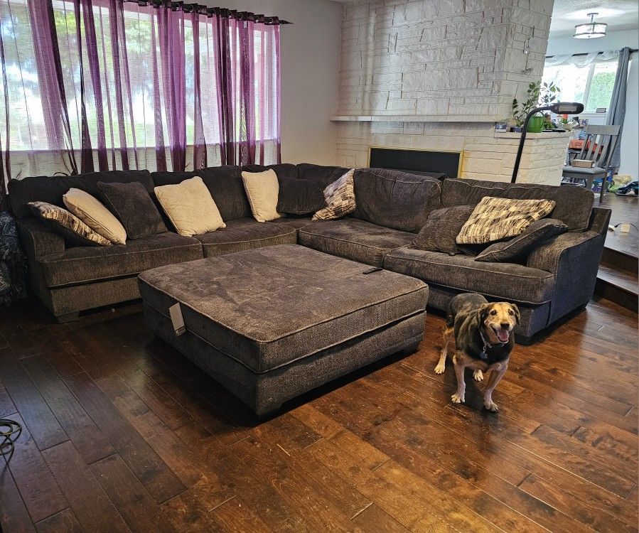 Large Sectional with Ottoman