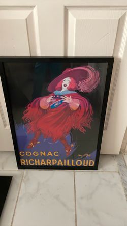 French cognac liquor art deco advertising 1930’s poster art print-framed