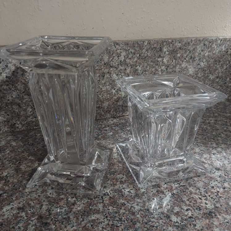Glass Candle Holder Set