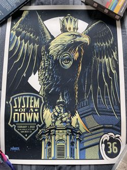 System Of A Down 2022 San Diego Poster