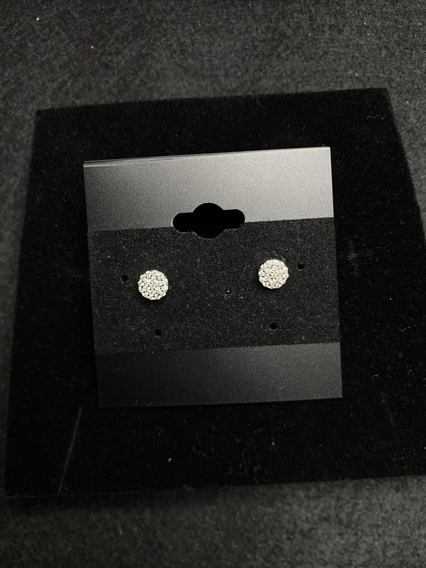 925 Silver Moissanite Diamond Earrings 6.1mm