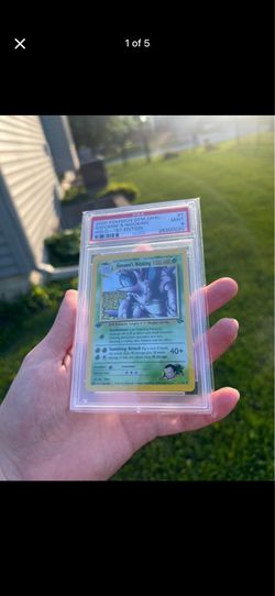 PSA 9 Giovanni’s Nidoking 1st Edition Holo 2000 Gym Challenge Pokemon TCG