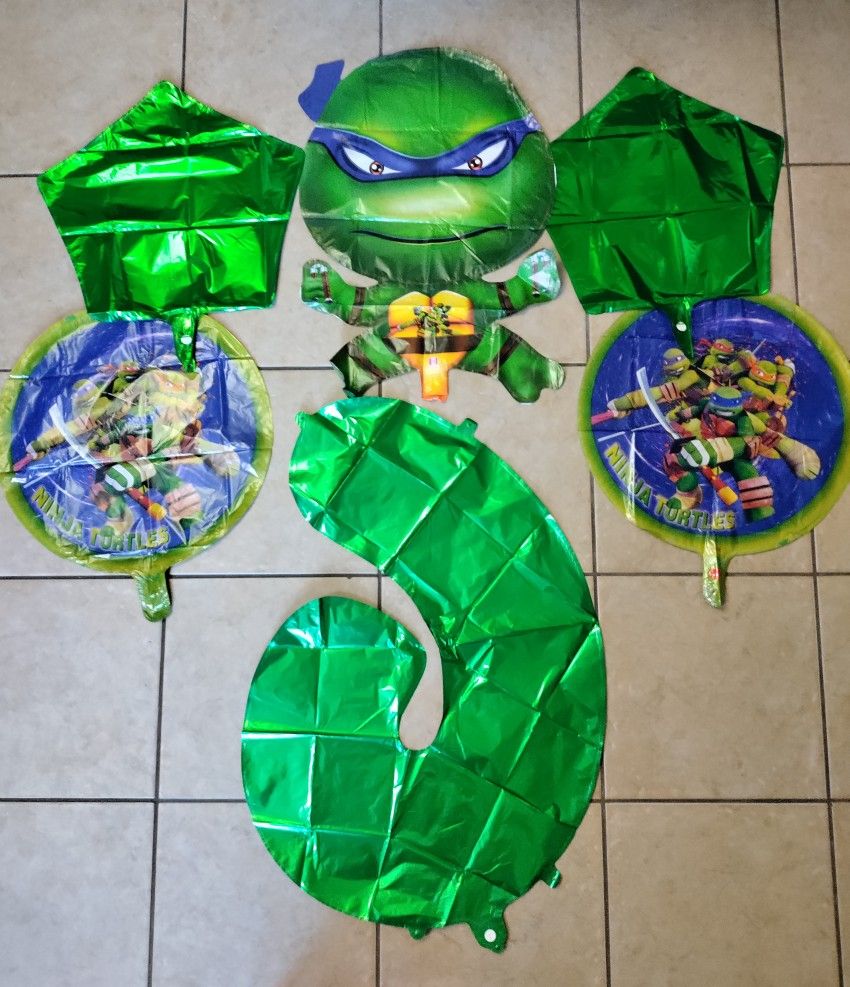 Ninja Turtles Big Balloons Birthday Party Supplies Decorations New