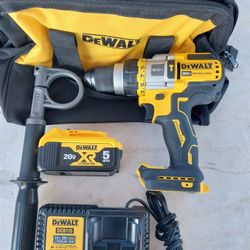 DEWALT HAMMER DRILL FLEXVOLT ADVANTAGE 20V LITHIUM BRUSHLESS WITH BATTERY AND CHARGER 