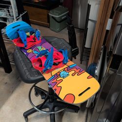 Rossignol 110cm kids snowboard with bindings