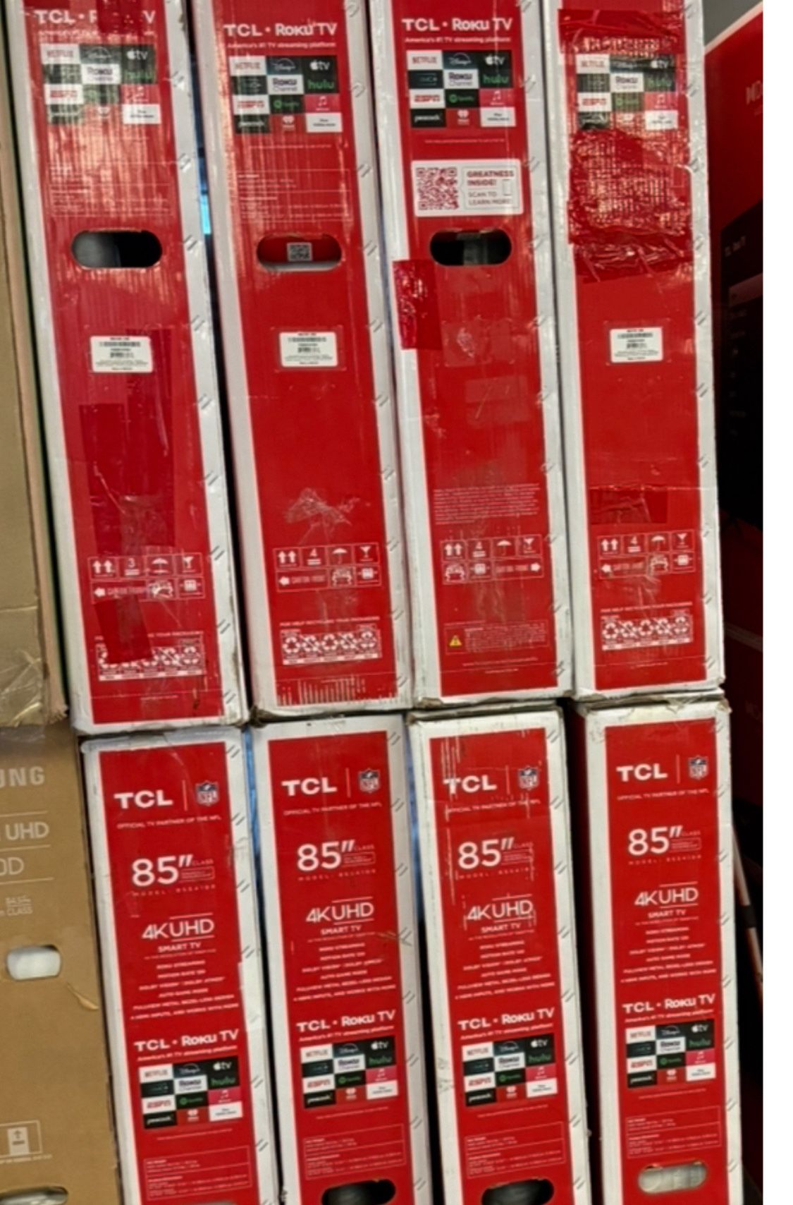 85 Tv $55 Down On Financing Free Delivery Six Month Warranty 85 TCL Smart 4k Hdtv 