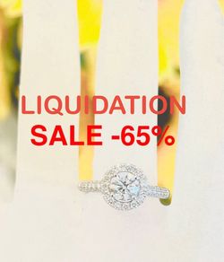 Engagement Ring Diamond Ring Natural Diamonds 💎 🎄🎄LIQUIDATION  SALE-65%  FIND ANOTHER AT THIS PRICE ILL GIVE YOU $400 LESS