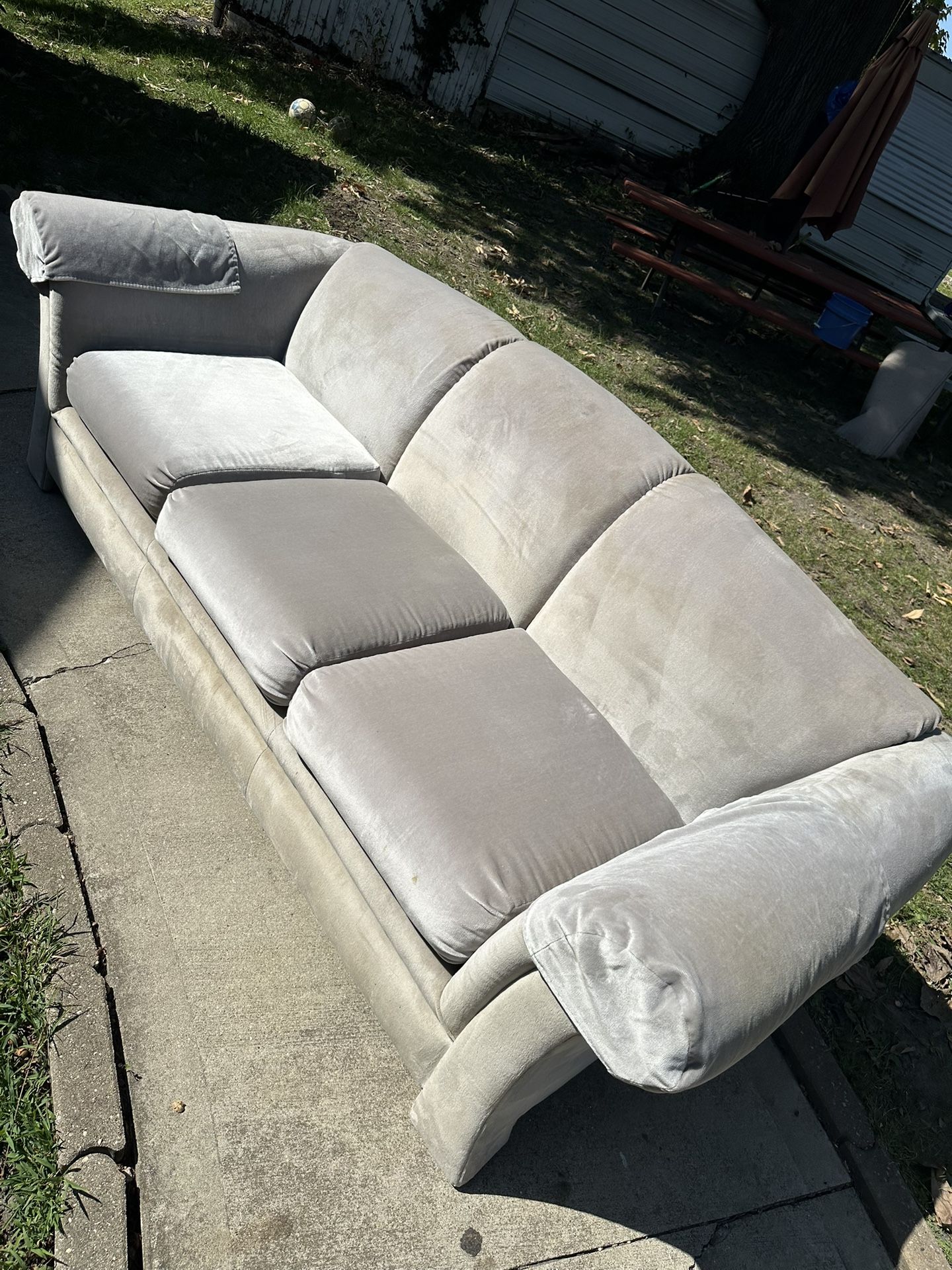 Velvet Couch Like New 