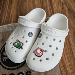 Crocs Shoes With Hello Kitty Jibitz Size 37