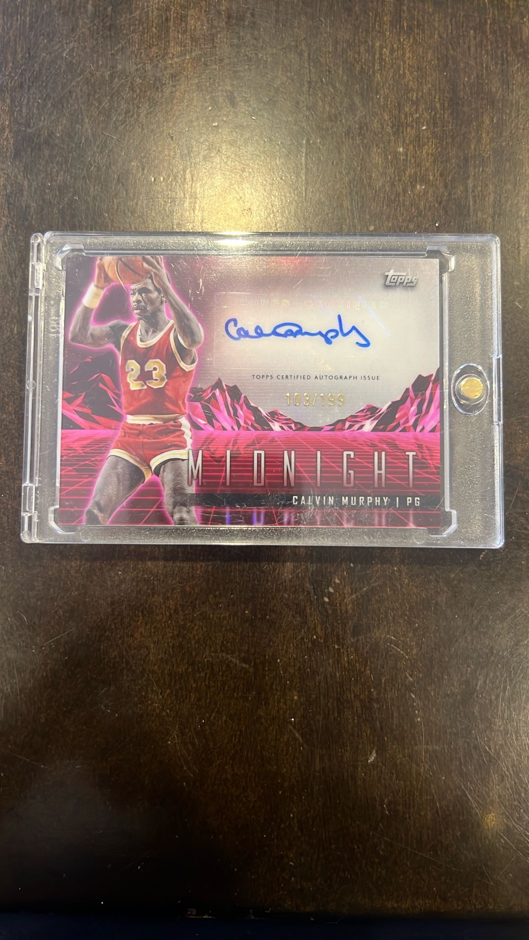 Topps Midnight Calvin Murphy Autograph