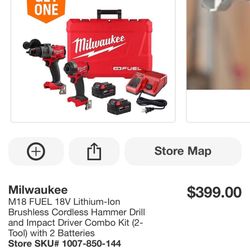 Cordless Hammer Drill and Impact Driver Combo Kit