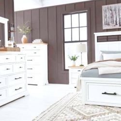 Queen Wood Bedroom White