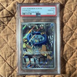 2024 POKEMON SCR EN-STELLAR CROWN ILLUSTRATION RARE #148 SQUIRTLE PSA 10