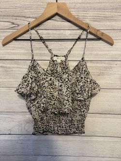 Floral Ruffle Women's Top