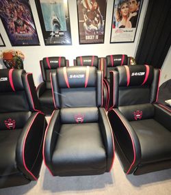 S-Racer Gaming Recliner Chairs Set of 6