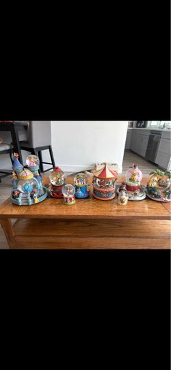 Vintage Disney snow globes