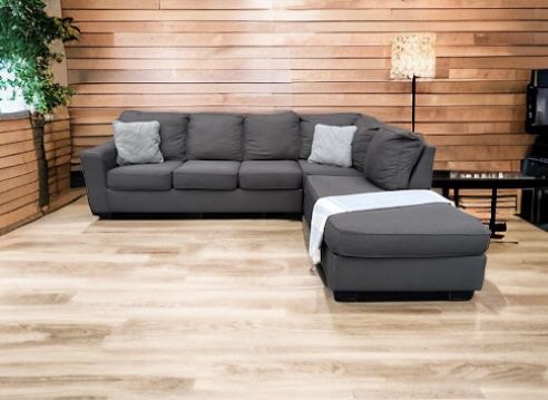 Living  Spaces right facing sectional sofa couch 