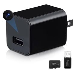 Plug-in Full HD Mini Camera - Premium Reliable 1080p Compact Cam with Motion 