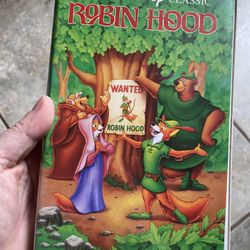 Disney Robin Hood The Classic Black Diamond VHS 