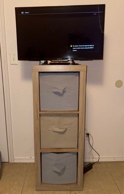 Sony TV and Cubed Shelf