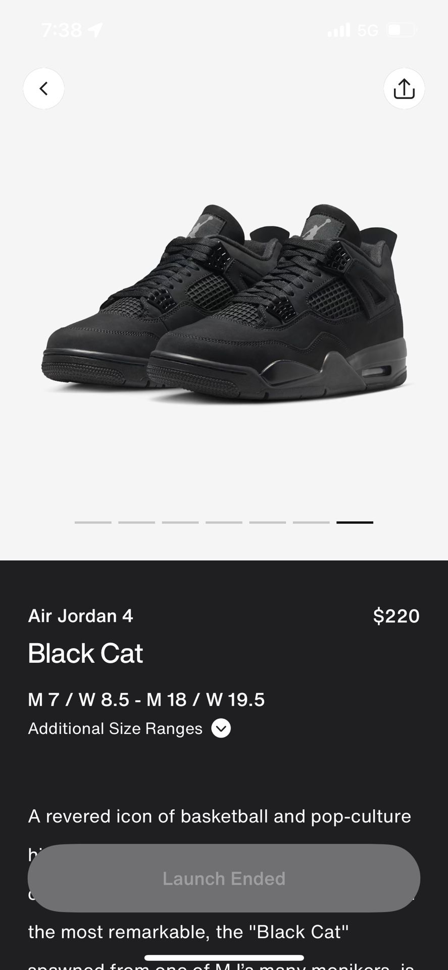 Jordan 4 “Black Cat”