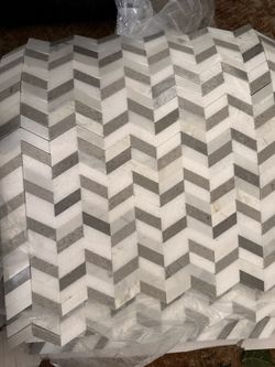 Chevron Mosaic Shower Tile NEW 