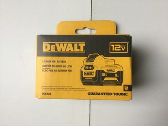NEW DEWALT DCB126 12V MAX 5Ah LITHIUM-ION BATTERY
