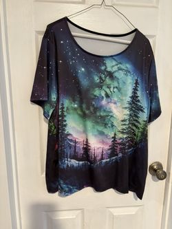 Galaxy Print Women's Top