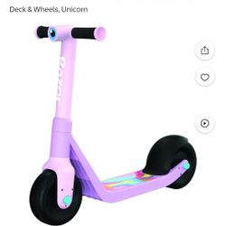Razor Wild Ones Kids Junior Kick Scooter with Extra-Wide Deck & Wheels, Unicorn
