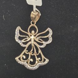 10kt Angel Charm
