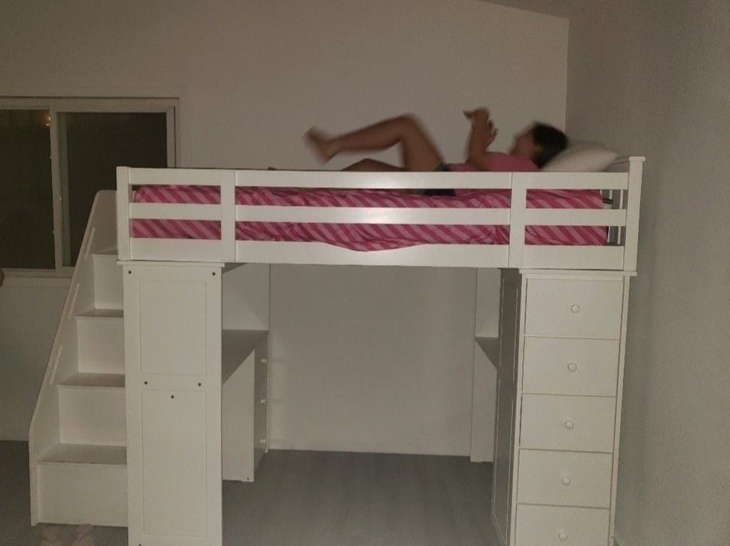 Desk And Twin Bed Combo