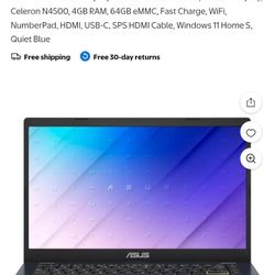 Asus Brand New Laptop 