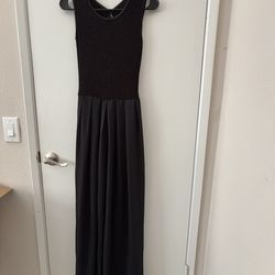 Black Evening Jumpsuit Dress - Size S - New