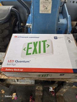 6 Brand New Exit Signs