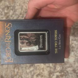 1 Oz Silver Bar. The Lord Of The Rings Two Towers
