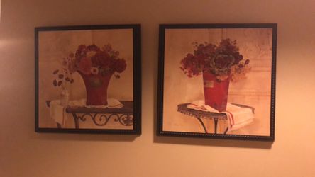 Flower wall art