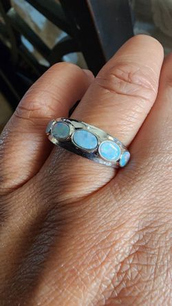 925 sterling opal ring