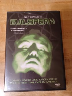 Evil Speak Dvd.. Great Condition..$20