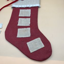 Vintage Primitive Country Christmas Stocking