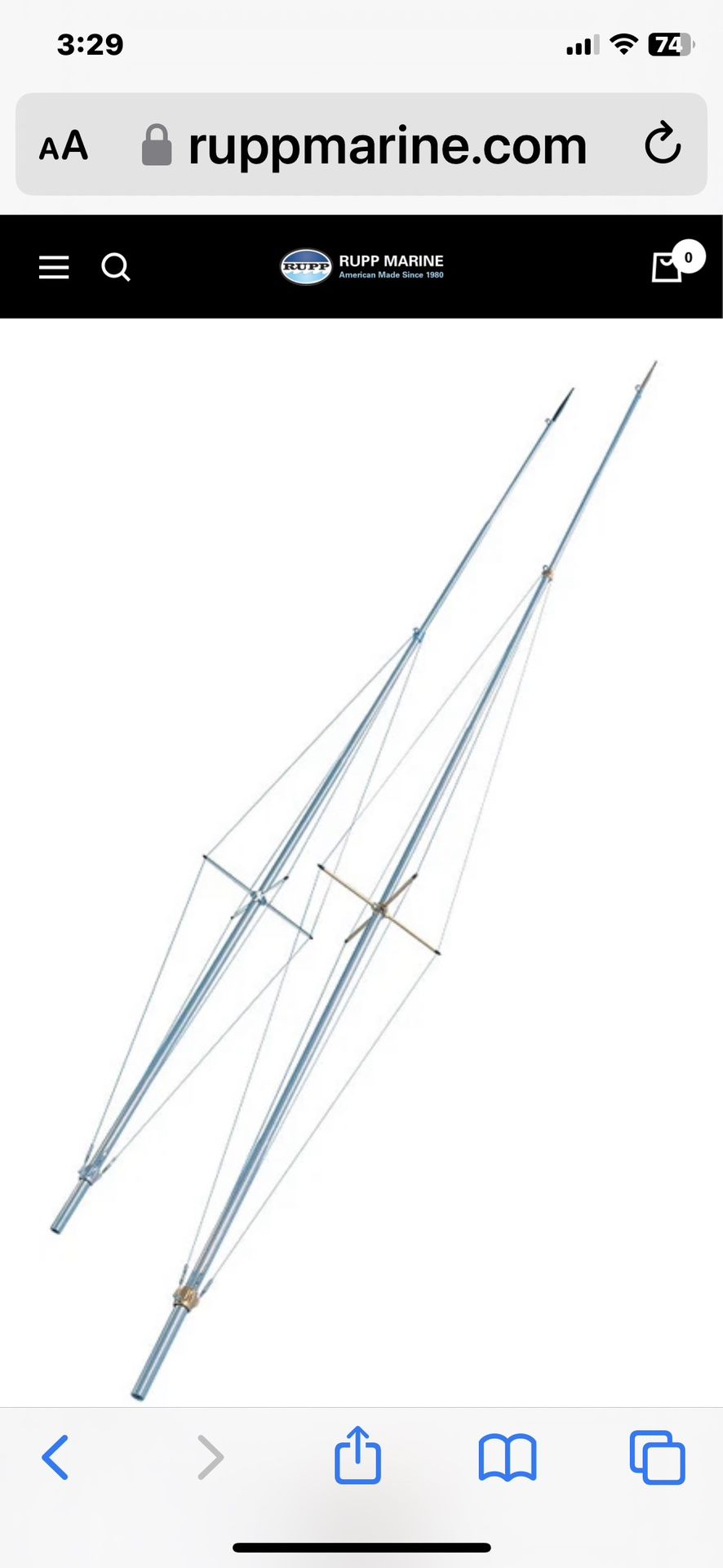 RUPP 22’ SINGLE SPREADER ALUMINUM OUTRIGGERS