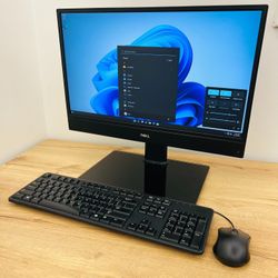 Dell i7 8th Gen 6 Core Full HD PC AIO Desktop / Windows 11 Pro / SSD 500GB / RAM 8GB / WiFi AC / Bluetooth / Keyboard & mice