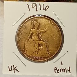 #267  UK 1916 Penny 