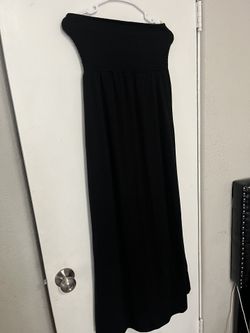 Black Body Length Sun Dress