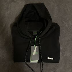 Hugo Boss Men Black Hoodie Sweater 
