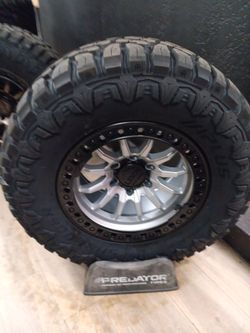 17x9 Lock Rims 6 Lug 6x139 6x5.5 On New Tires 33 1250 17