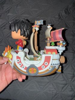 Funko Pop One Piece Luffy with Thousand Sunny Ship And Going Marry Bundle